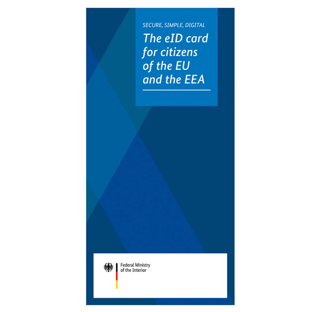 Amtlicher Amtlicher eID-Flyer nach § 11 PAuswG "The eID card for citizens of the European Union and the European Economic Area"