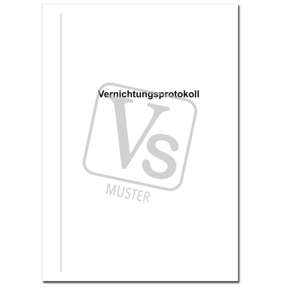 Vernichtungsprotokoll (Pässe/Ausweise)