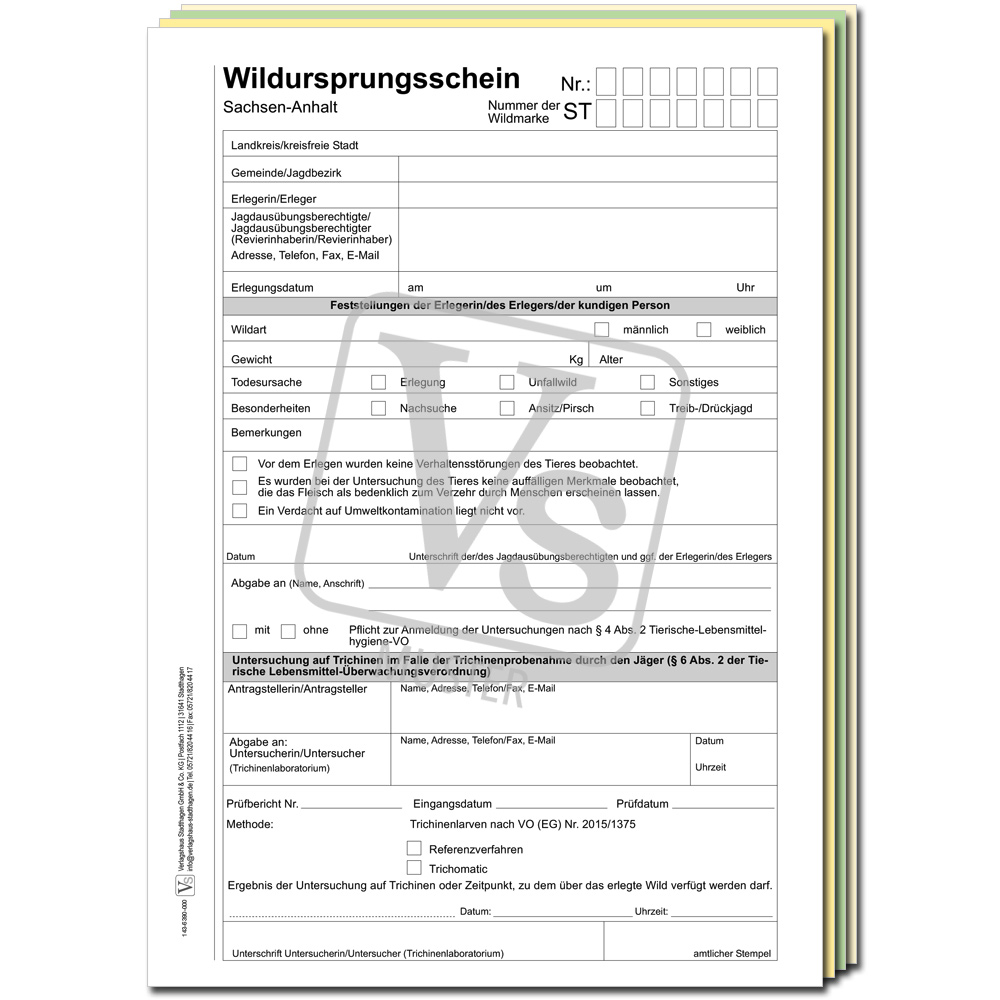 710-5304-140I2oBrMlR6nlM4 Wildursprungsschein für Sachsen-Anhalt