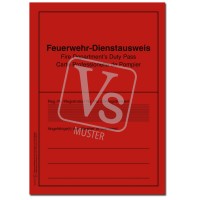 Feuerwehr-Dienstausweis 3-sprachig